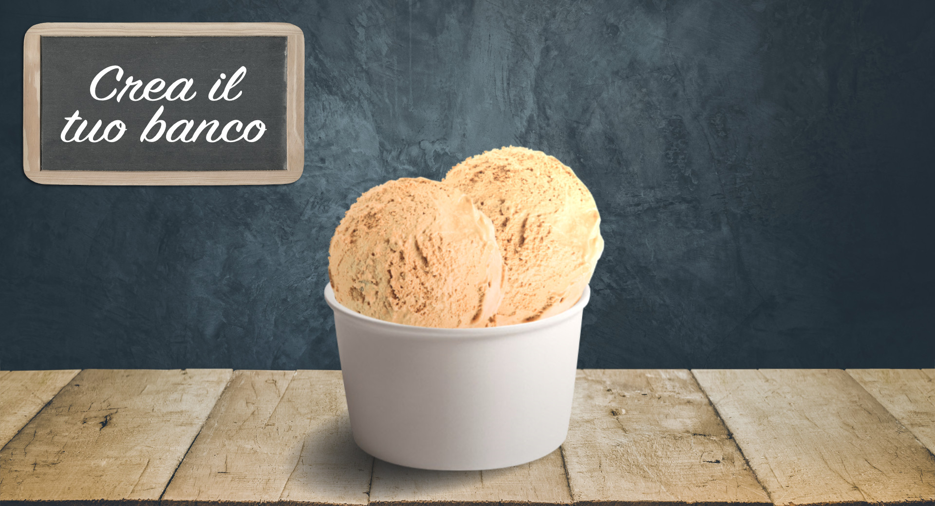 Create your gelato! Hazelnut.